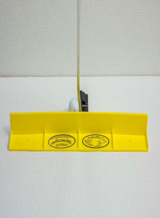 GolfTrainingAids The Putting Arc - T3 Model - Golf Training Aid Used to Perfect Your Putting and Reduce Your Score! - Practice and Master Your Putting Fundamentals! - Golden Yellow - Image 5